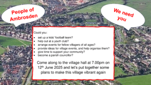 Village Meeting Poster 12 June