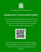 Connectivity survey with QR code