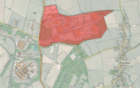 Map showing extent of the Arncott / Piddington site (c) Parish Online